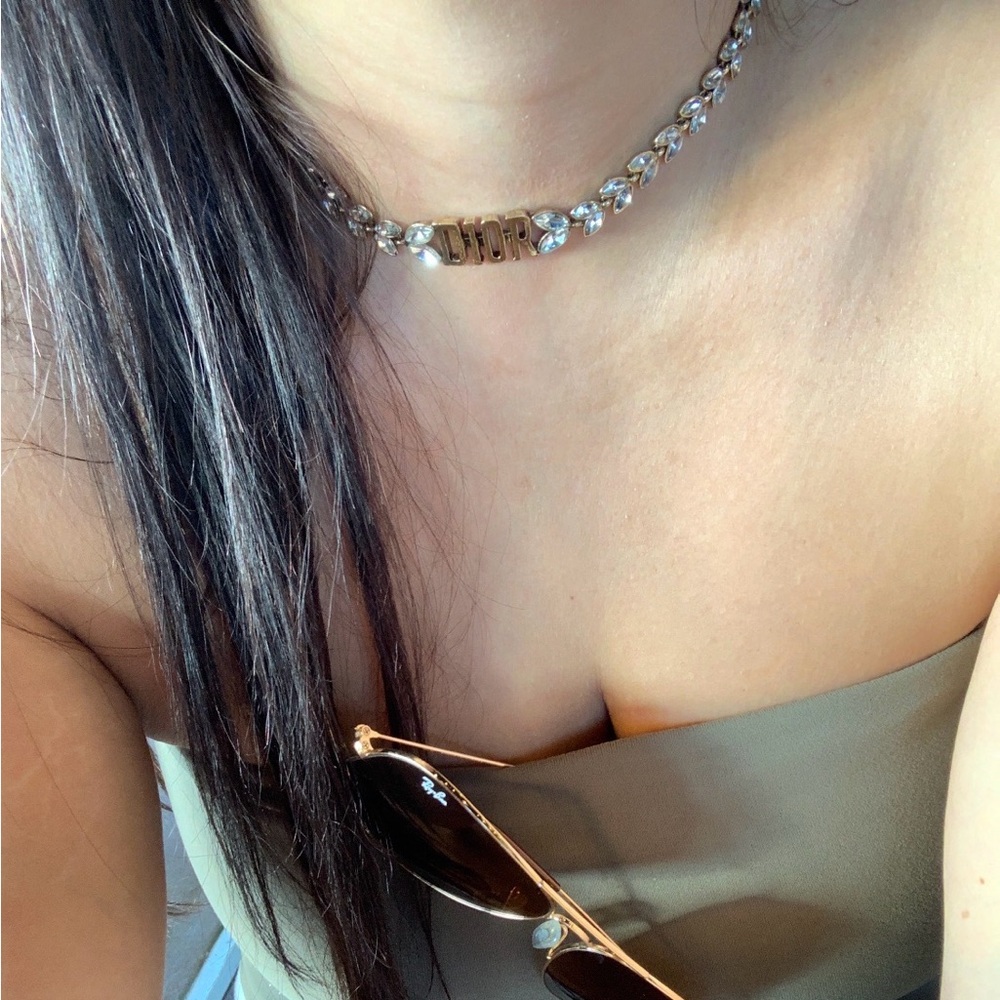 Dior Gold earrings and necklace Set for Women - Picture 3 of 3